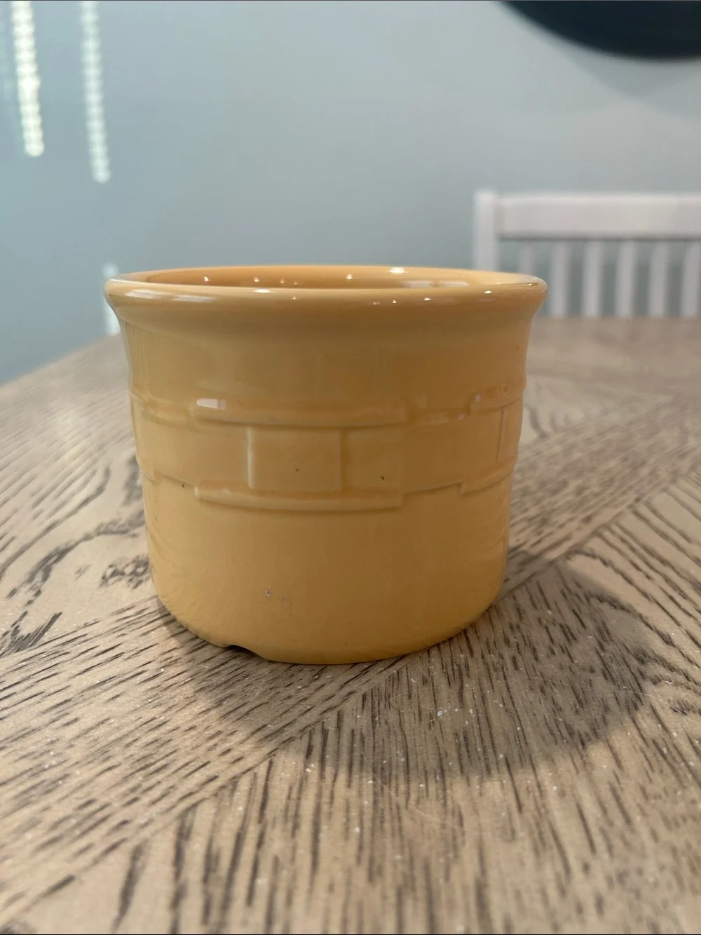 Longaberger Woven Traditions Butternut Crock